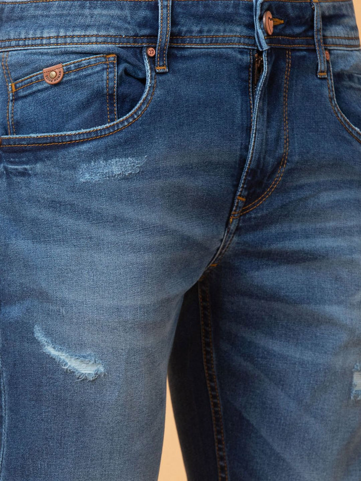 Being Human Men Mildly Distressed Heavy Fade Jeans