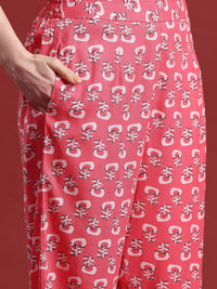 Anouk Ethnic Motifs Printed Pleated Kurta with Trousers