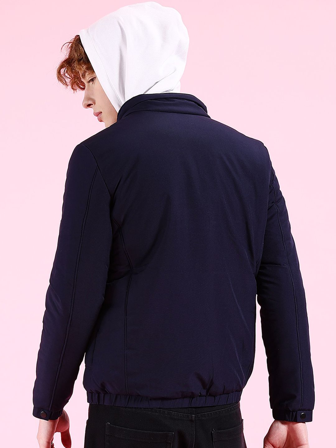 The Indian Garage Co Men Regular Fit Zip-Front Bomber Jacket
