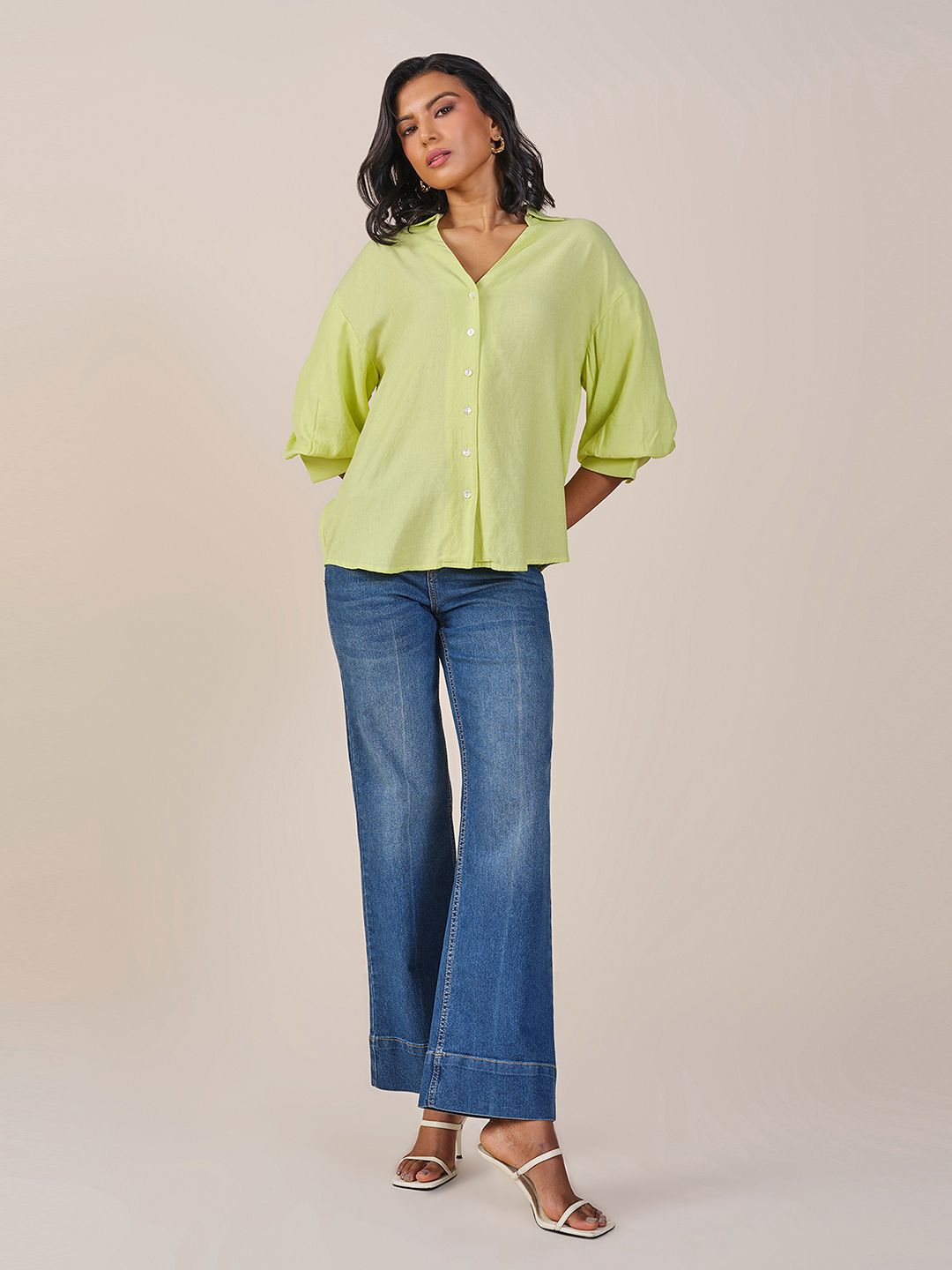 AND Shirt Style Solid Top