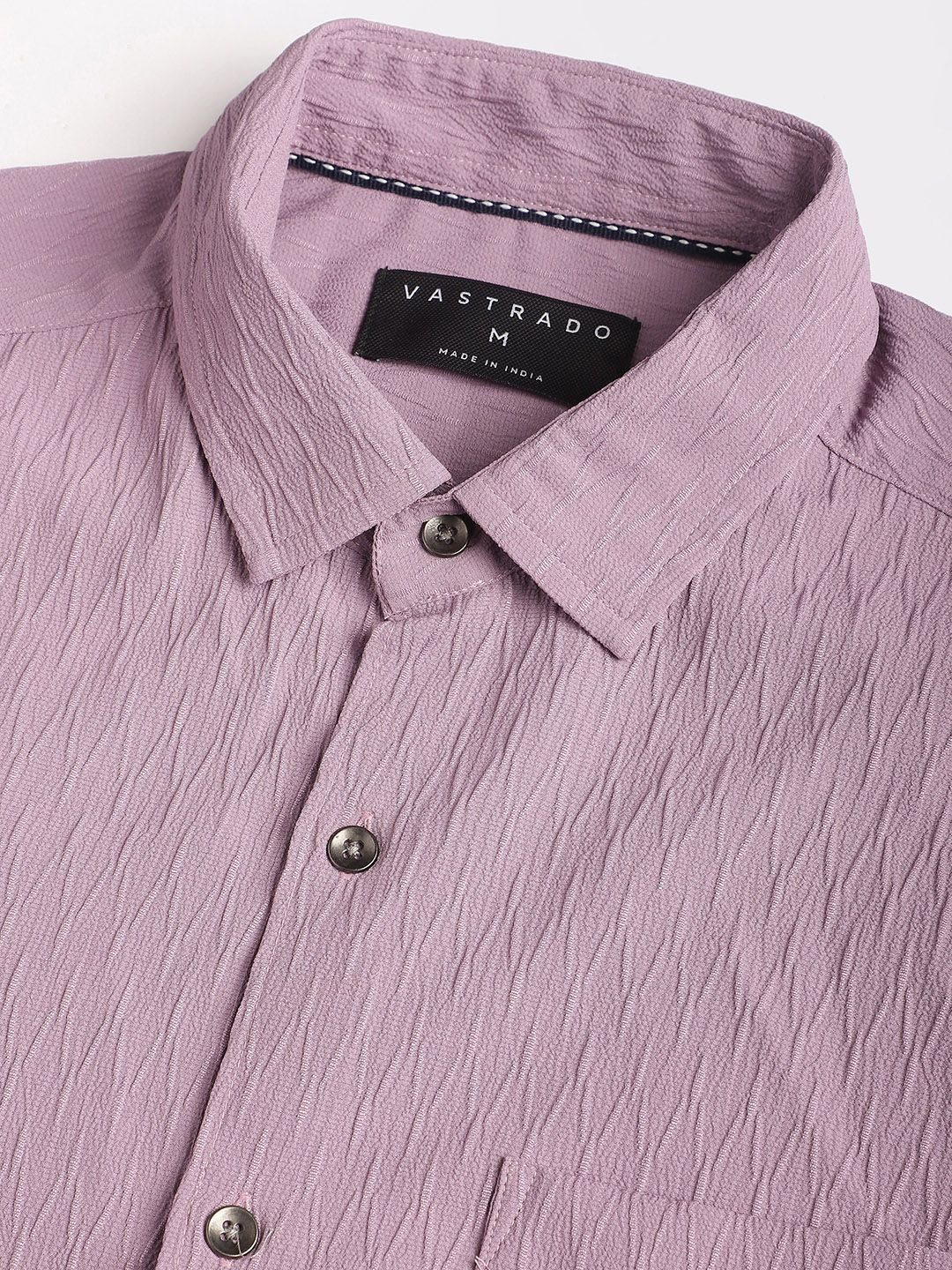 VASTRADO Men Classic Slim Fit Opaque Casual Shirt