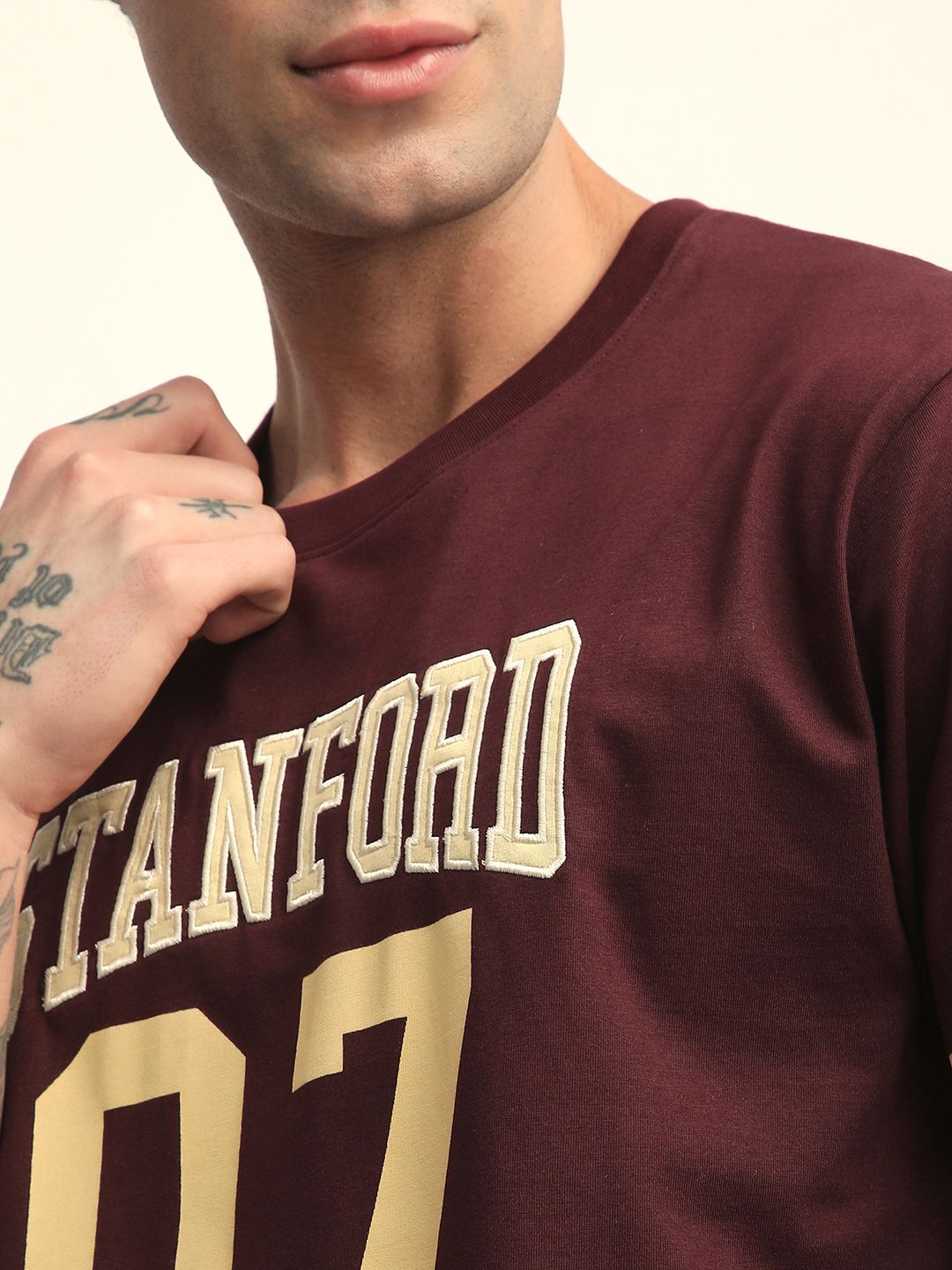 DILLINGER Men Short Sleeve Oversized Applique Printed Tshirt
