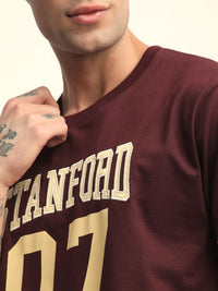 DILLINGER Men Short Sleeve Oversized Applique Printed Tshirt