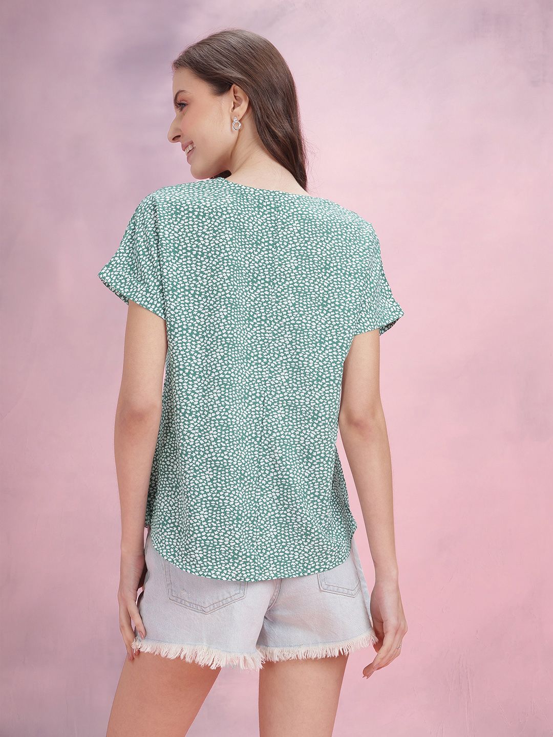 DressBerry Floral Print Extended Sleeves Top