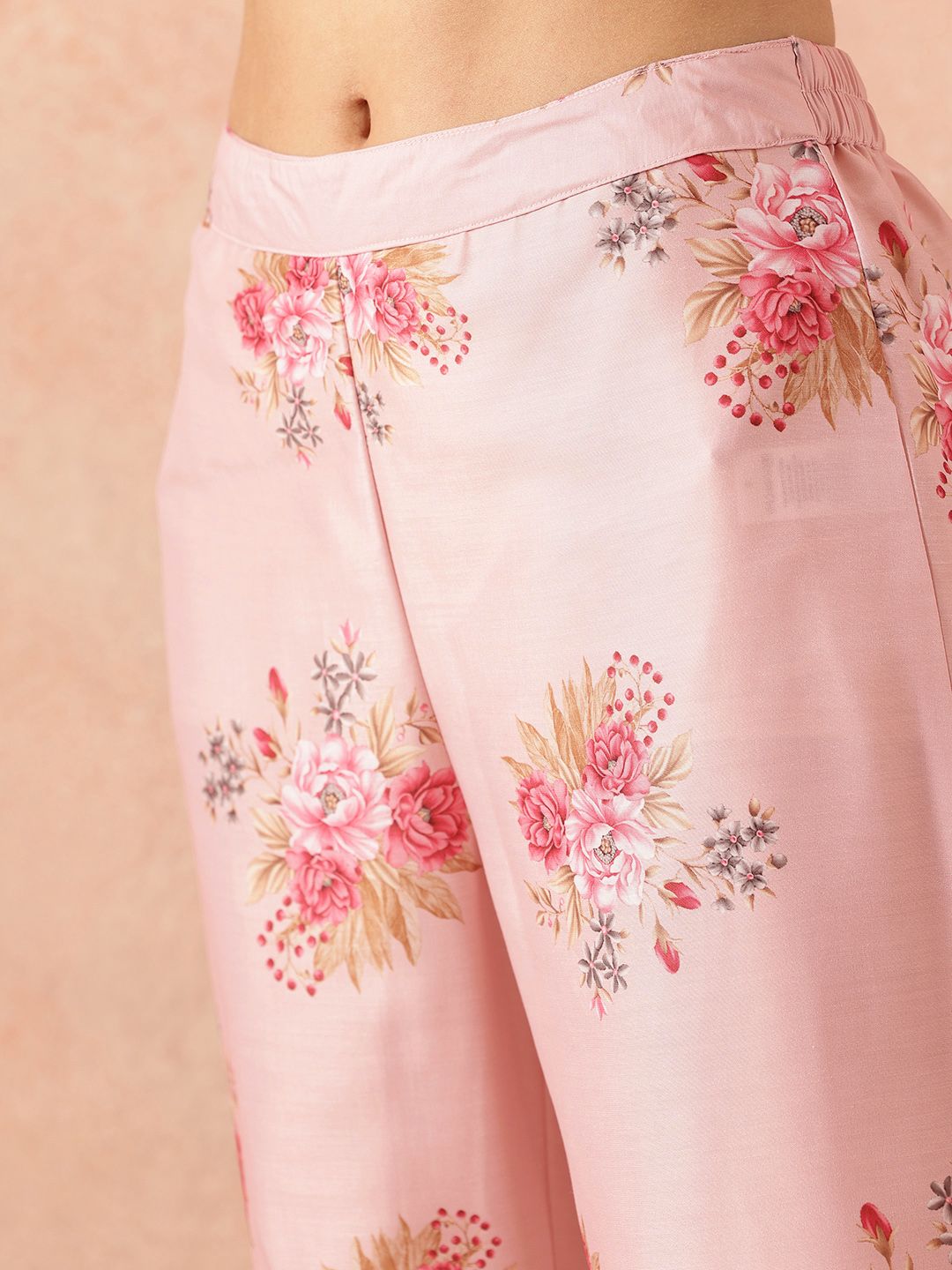 all about you Floral Print Kurta with Trousers
