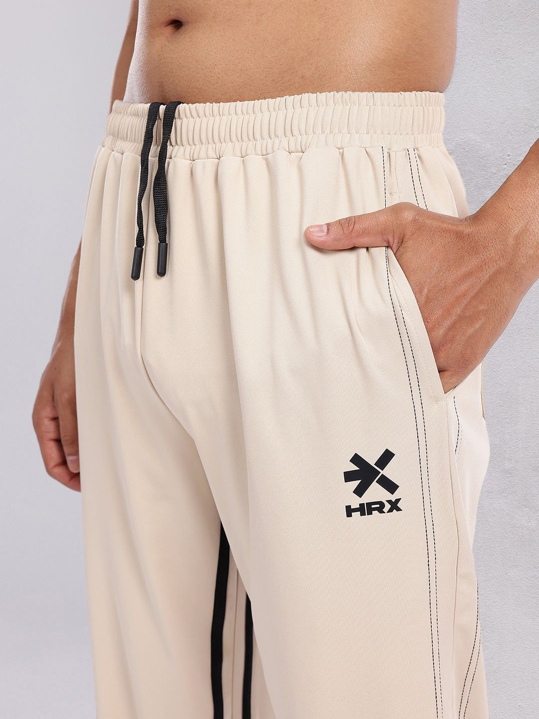 HRX by Hrithik Roshan Men Striped Detail Training Track Pants