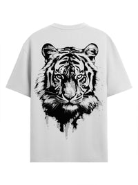 ADRO Lelaki Baju T-Shirt Bersaiz Besar Kapas Lengan Jatuh Bercetak Grafik