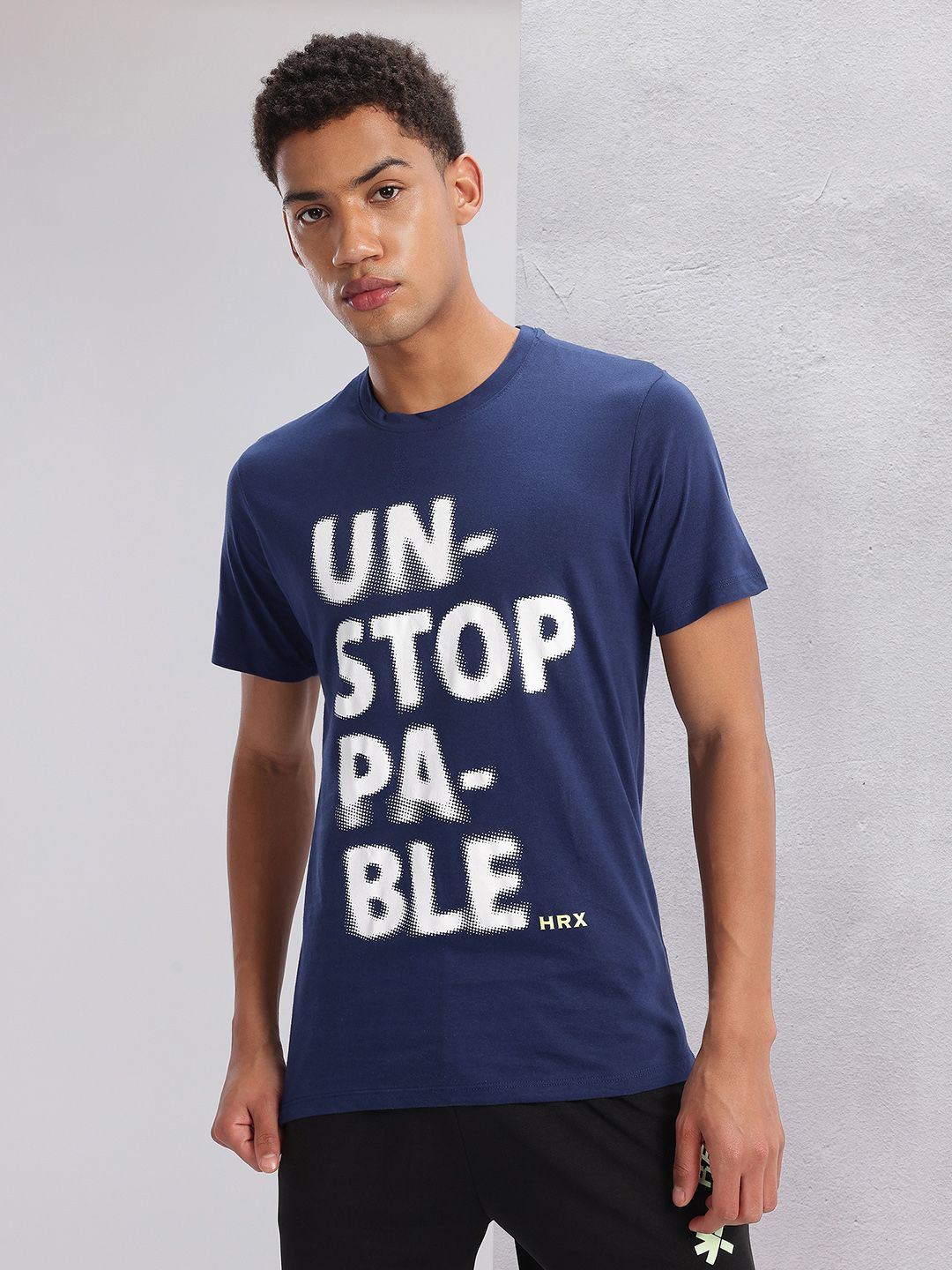 HRX by Hrithik Roshan Typography Printed Training T-shirt