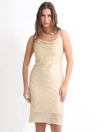 RAREISM Embellished Shoulder Straps Sequined Sheath Dress