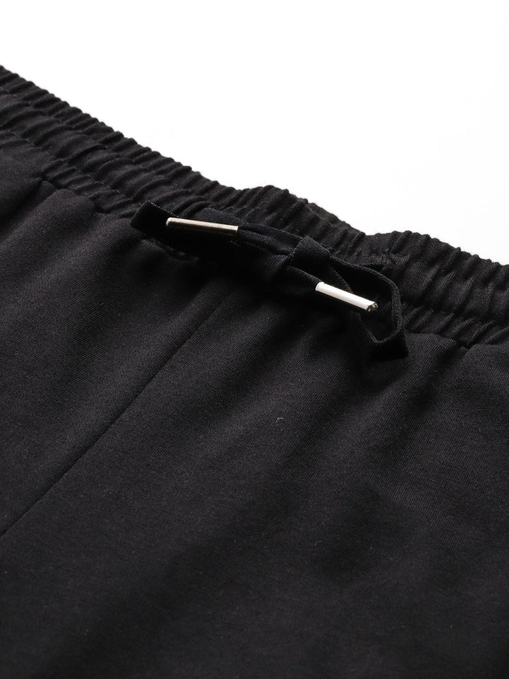 Monte Carlo Women Mid-Rise Regular Fit Track Pants with Contrast Piping