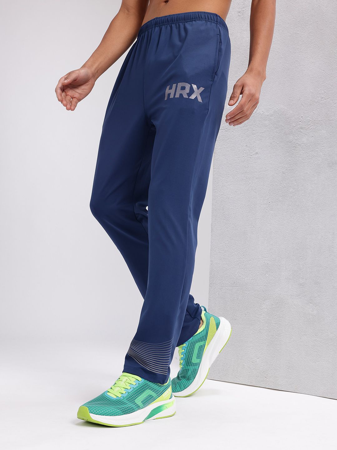 HRX by Hrithik Roshan Men Brand Logo Printed Mid-Rise Running Track Pants