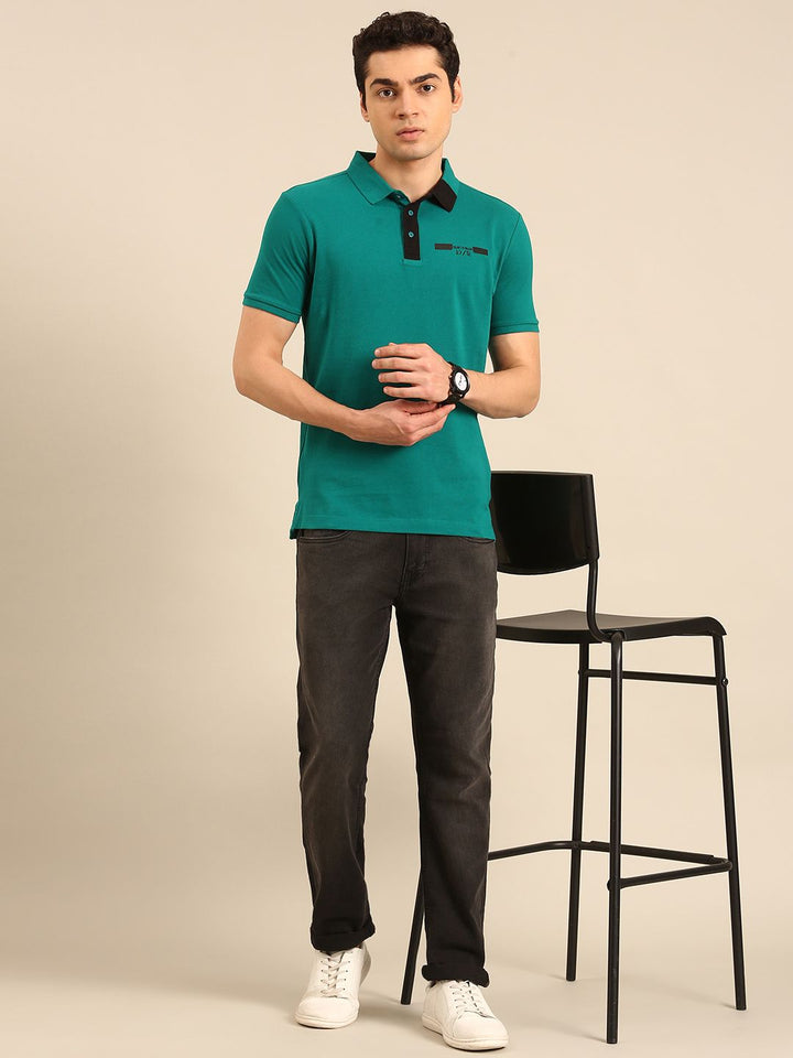 Being Human Polo Collar Pure Cotton T-shirt