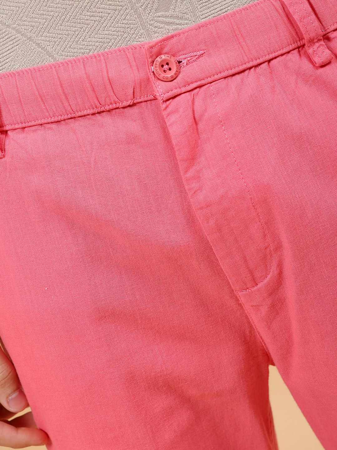The Indian Garage Co Men Mid-Rise Loose Fit Cotton Trousers