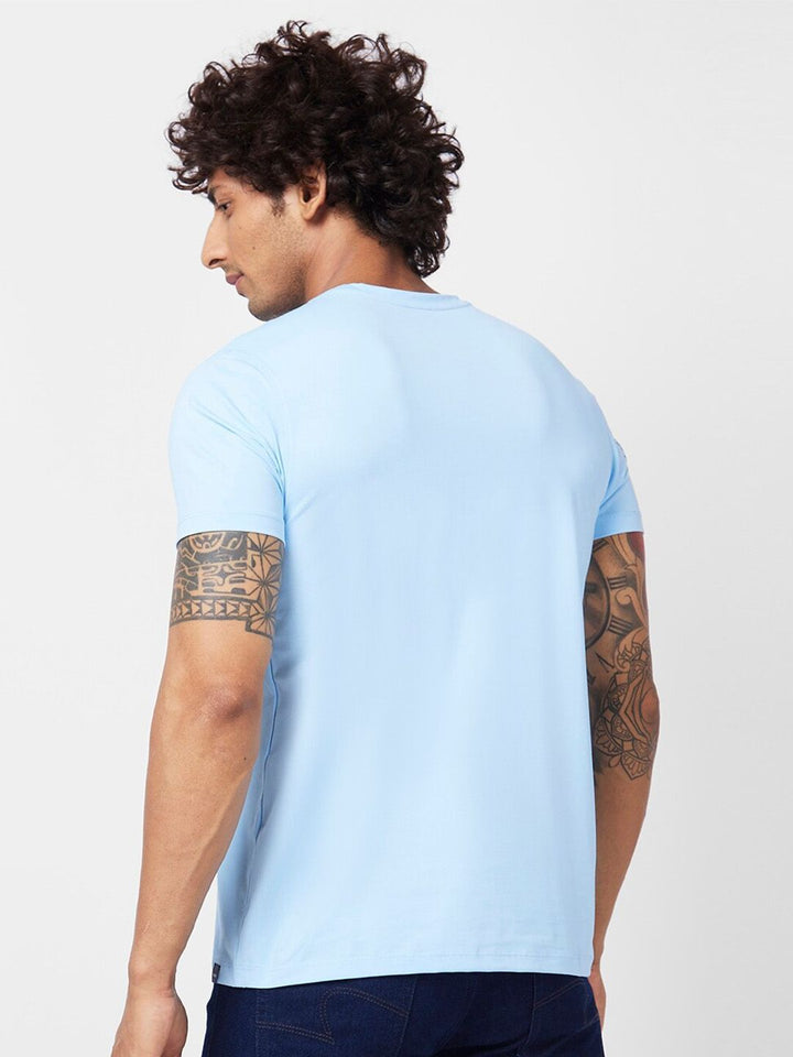 SPYKAR Round Neck Slim Fit Cotton T-shirt