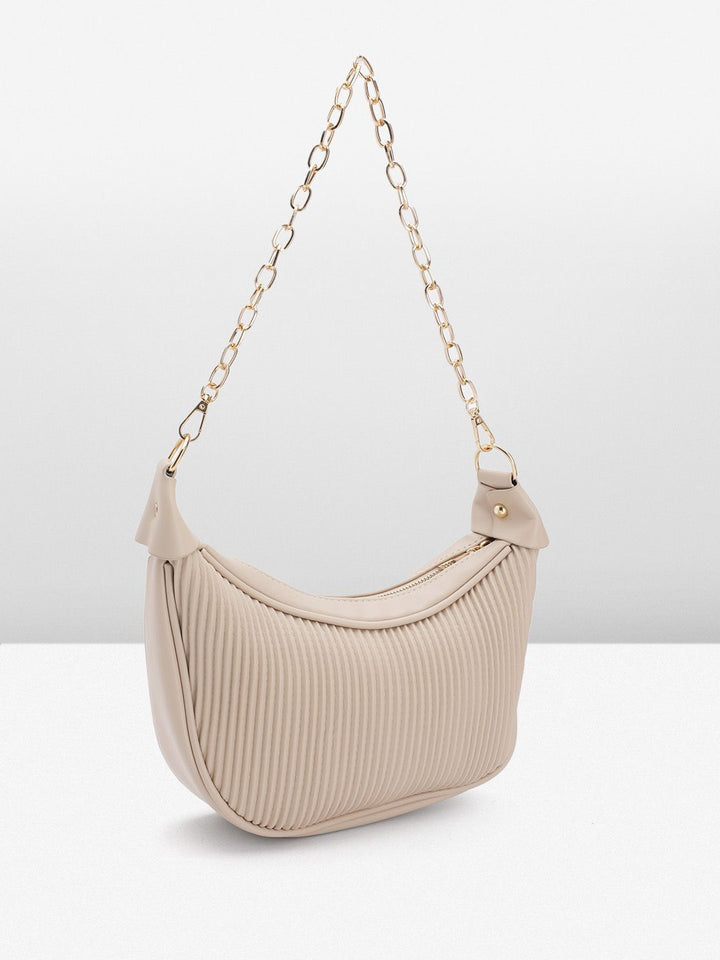 DressBerry Quilted Structured Shoulder Bag