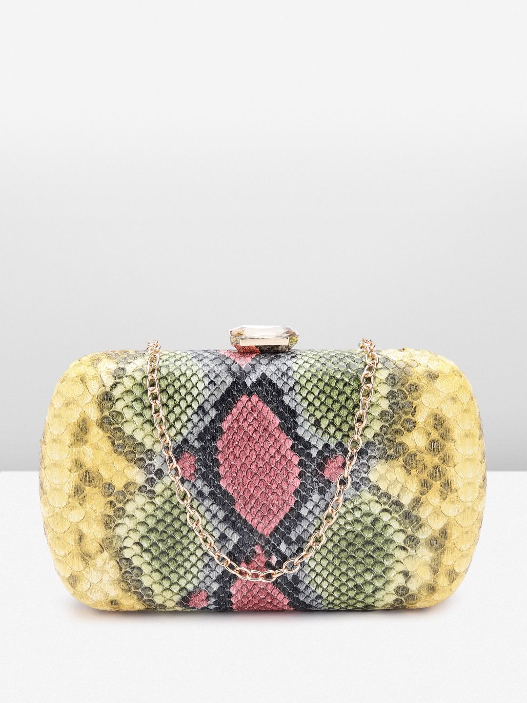 Lino Perros Women Abstract Printed Box Clutch