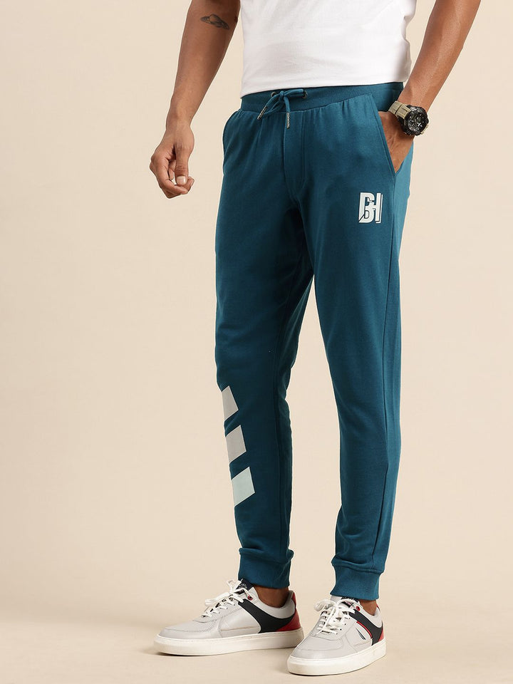 Being Human Men Pure Cotton Striped Joggers
