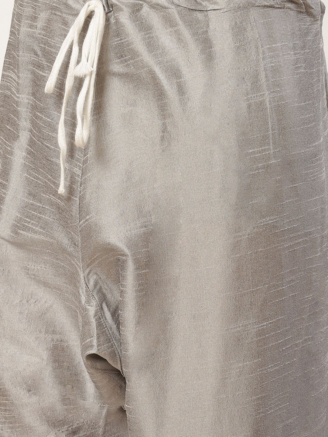 SOJANYA Men Grey & Pink Kurta with Churidar