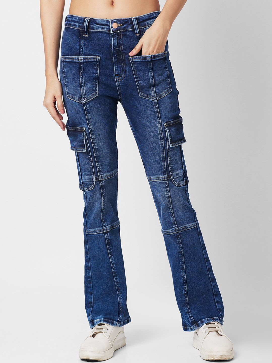 SPYKAR Women Bootcut Light Fade Stretchable Jeans