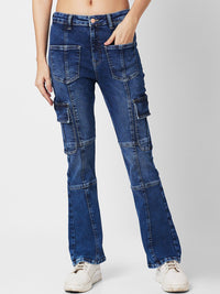 SPYKAR Women Bootcut Light Fade Stretchable Jeans