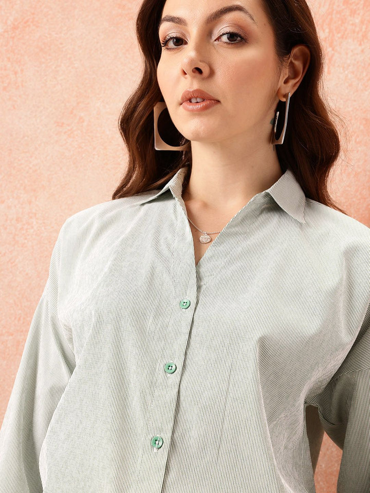 all about you Pinstripes Formal Shirt