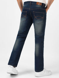 Urbano Fashion Men Bootcut Heavy Fade Clean Look Stretchable Jeans