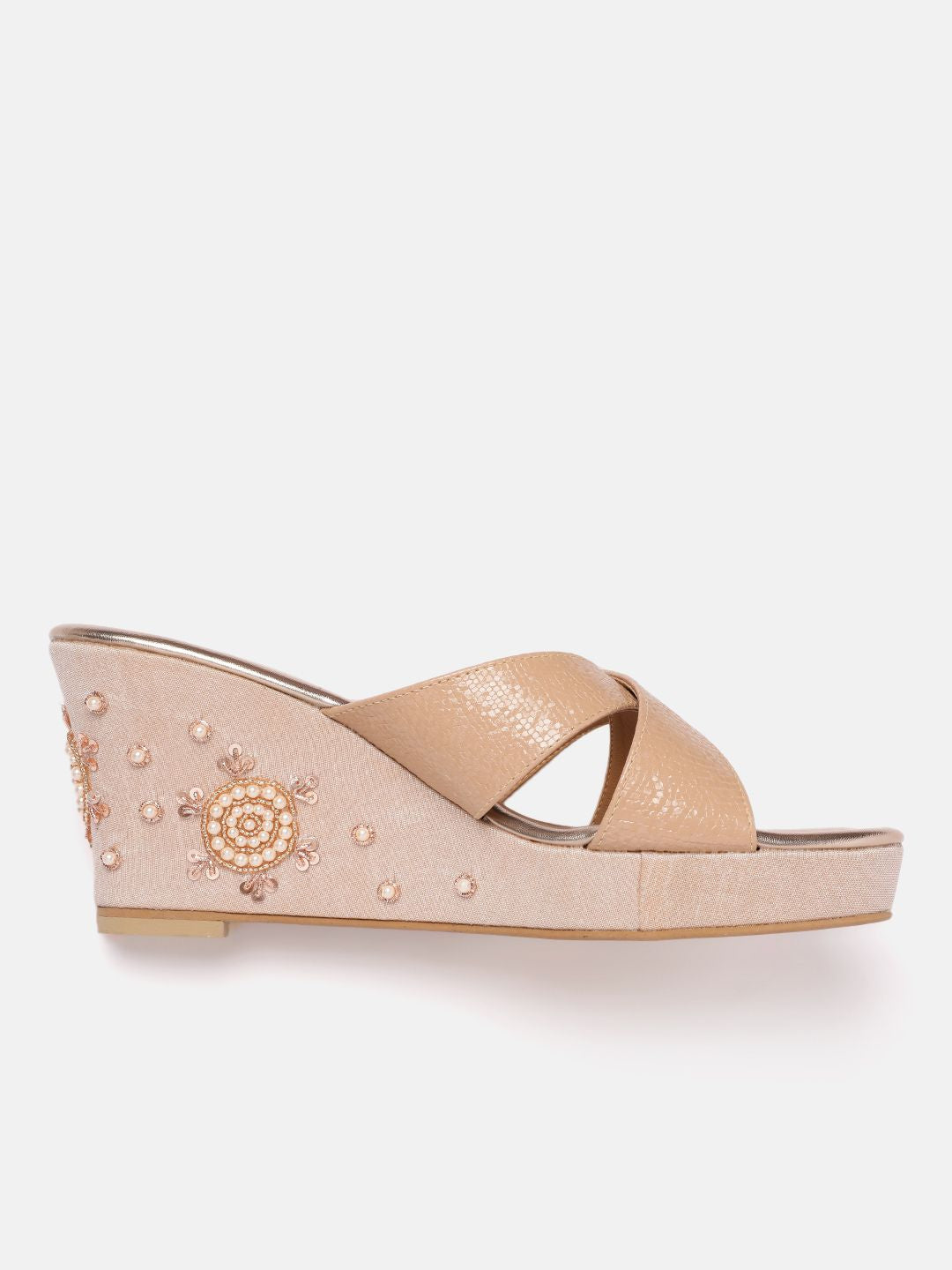House of Pataudi Embellished Wedges