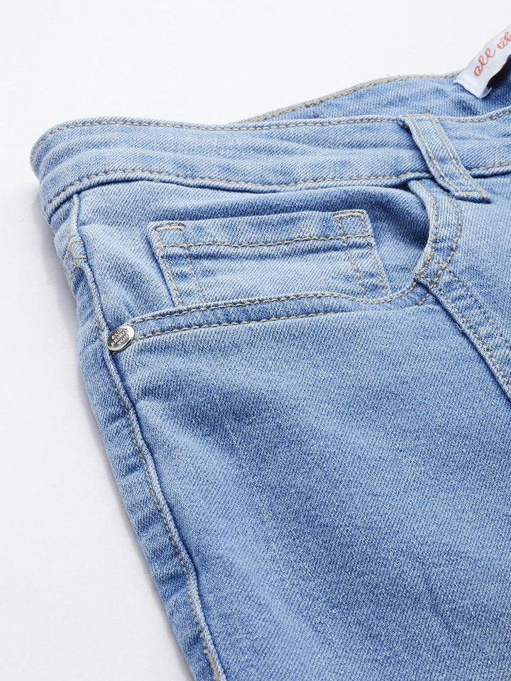 all about you Women Straight Fit Light Fade Stretchable Jeans
