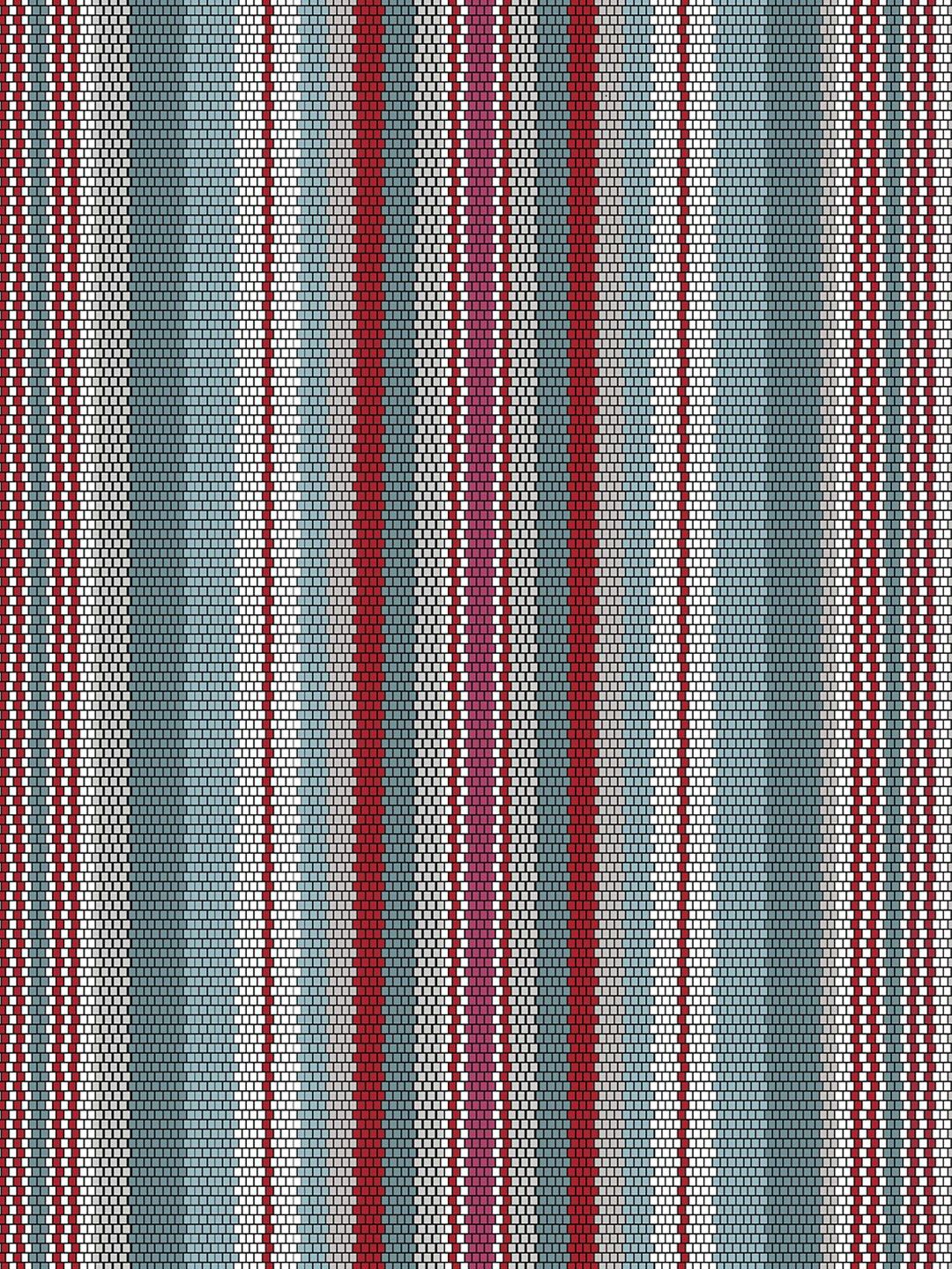 Story@home Grey & Red Striped 180 TC Flat Queen Bedsheet with 2 Pillow Covers