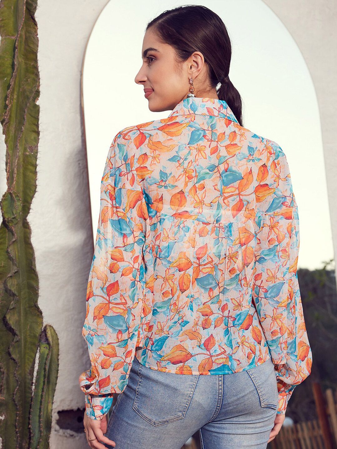 STREET 9 Floral Printed Comfort Fit Casual Shirt