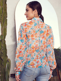 STREET 9 Floral Printed Comfort Fit Casual Shirt