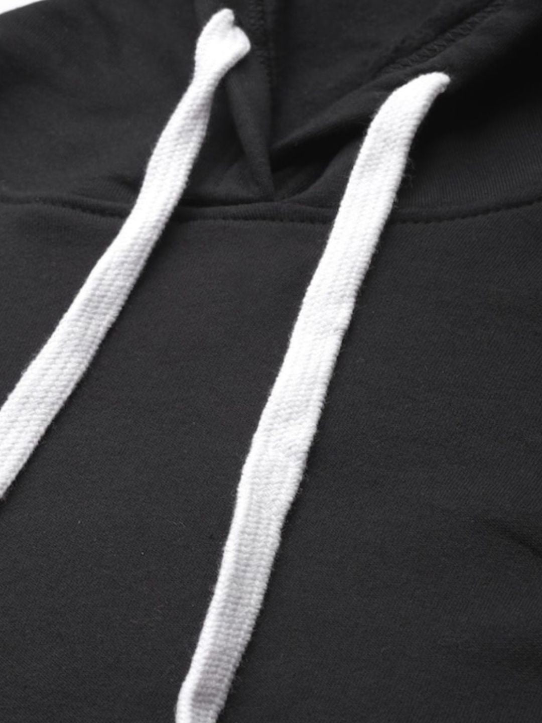 Campus Sutra Women Black Hooded Sweatshirt