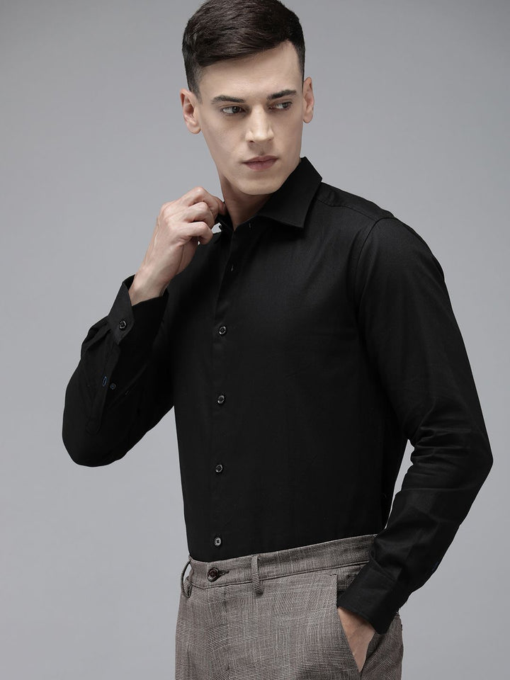THE BEAR HOUSE Men Slim Fit Formal Shirt
