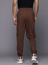 HRX by Hrithik Roshan Men Colourblocked Mid-Rise Cargo Style Lifestyle Joggers