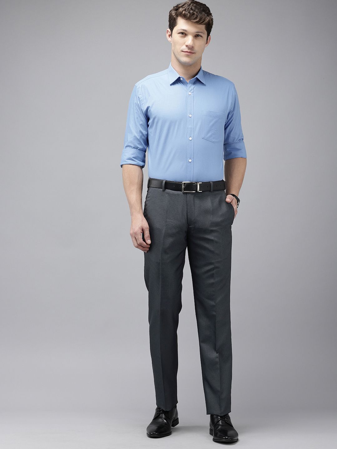Park Avenue Men Textured Trousers