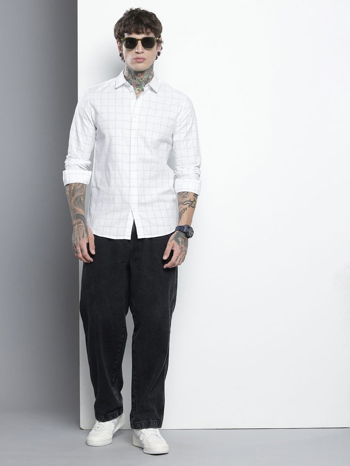 The Indian Garage Co Slim Fit Checked Casual Shirt