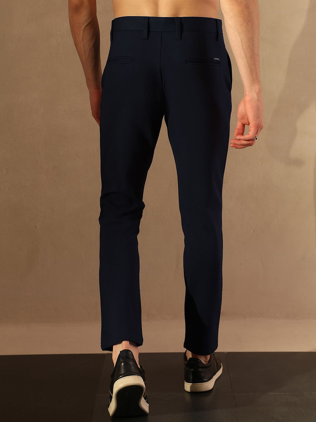 DENNISON Navy Blue 4-way lycra trouser