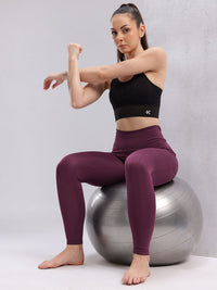 HRX by Hrithik Roshan Women Mid-Rise Rapid-Dry Yoga Tights
