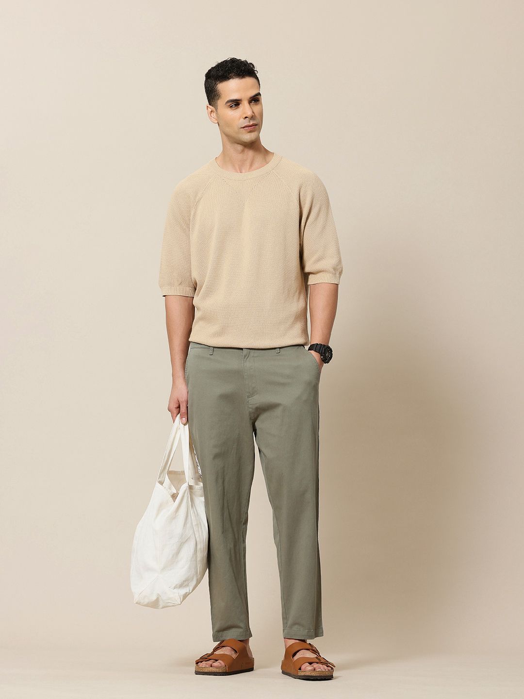 Mr Bowerbird Men Liberal Fit Trousers