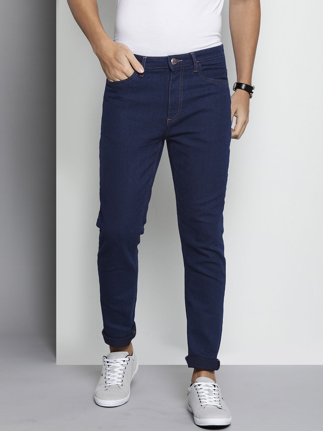 The Indian Garage Co Men Slim Fit Stretchable Jeans