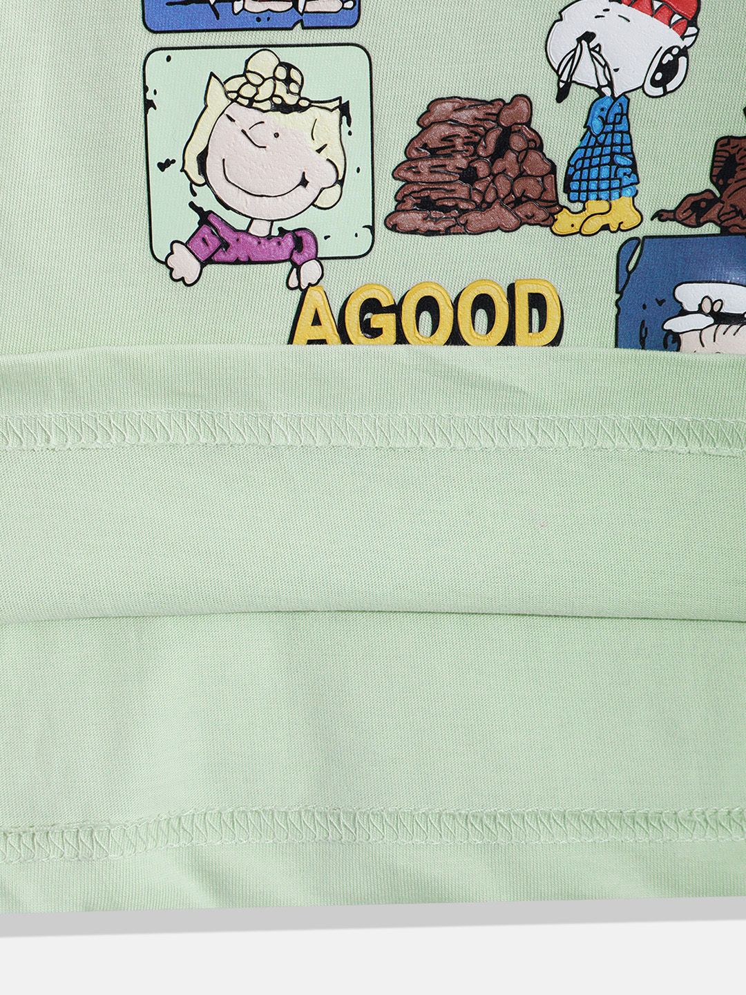 Happy Faces Boys Peanuts Printed Pure Cotton T-shirt