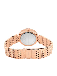 French Connection Women Embellished Dial & Stainless Steel Bracelet Style Straps Analogue Watch FCN00063I