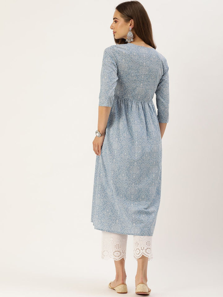 Varanga Women Ethnic Printed Flared Kurta