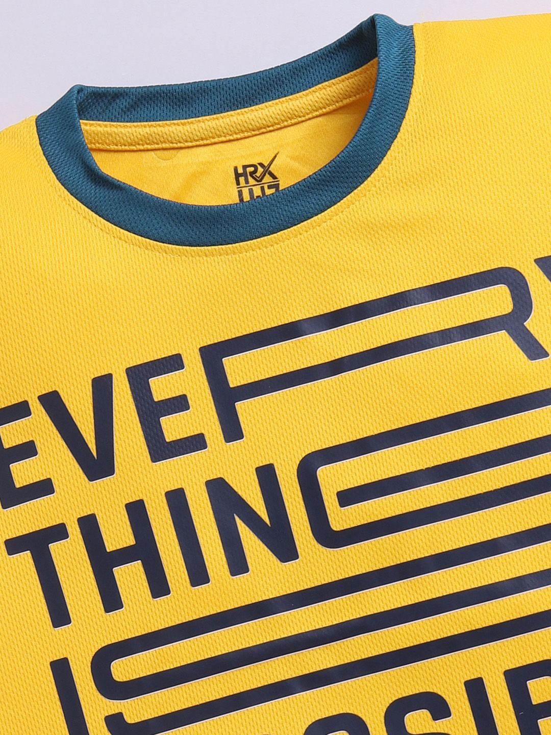 HRX by Hrithik Roshan Boys Typography Printed Rapid Dry T-shirt