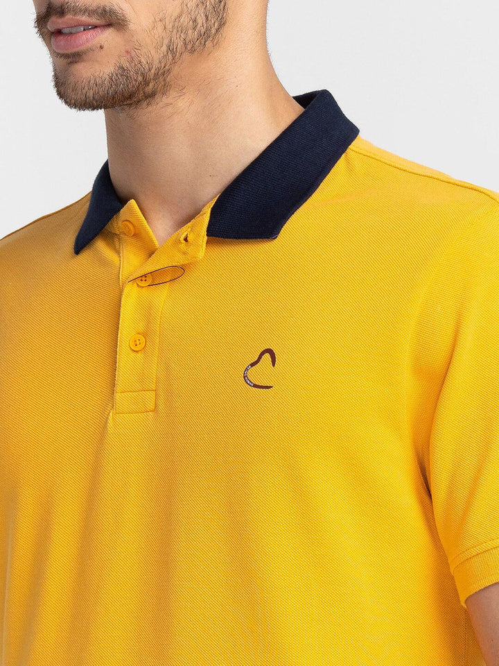 Being Human Typography Printed Polo Collar T-shirt