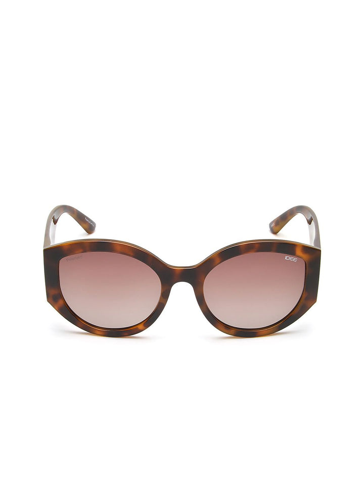 IDEE Women Brown Lens & Brown Cateye Sunglasses with UV Protected Lens