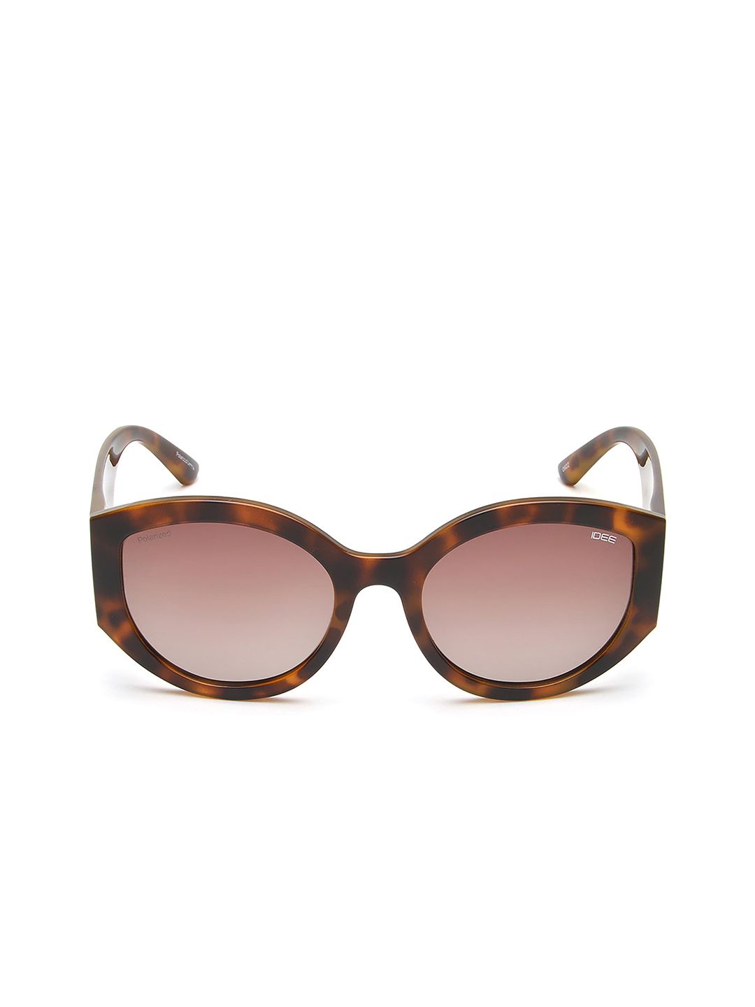 IDEE Women Brown Lens & Brown Cateye Sunglasses with UV Protected Lens