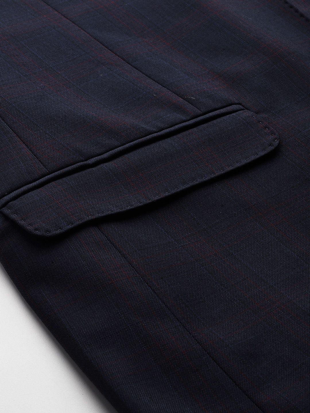 Park Avenue Super Slim Fit 2-Piece Checked Formal Suit