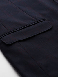 Park Avenue Super Slim Fit 2-Piece Checked Formal Suit