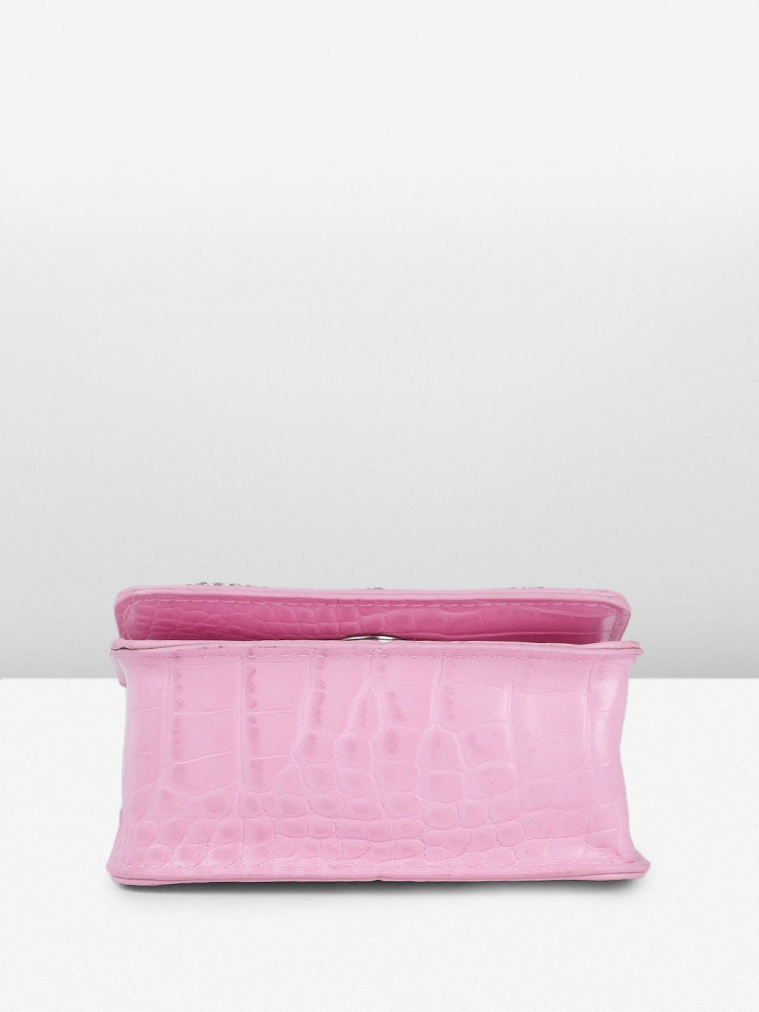 DressBerry Textured Miniature Satchel Bag With Embellished